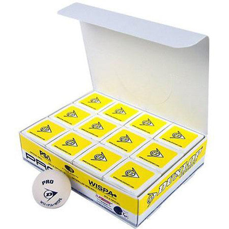 Dunlop Revelation Pro (White) Squash Ball - 1 Dozen Box