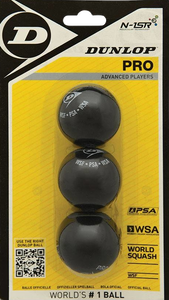 Dunlop Pro Squash Balls 3 Pack